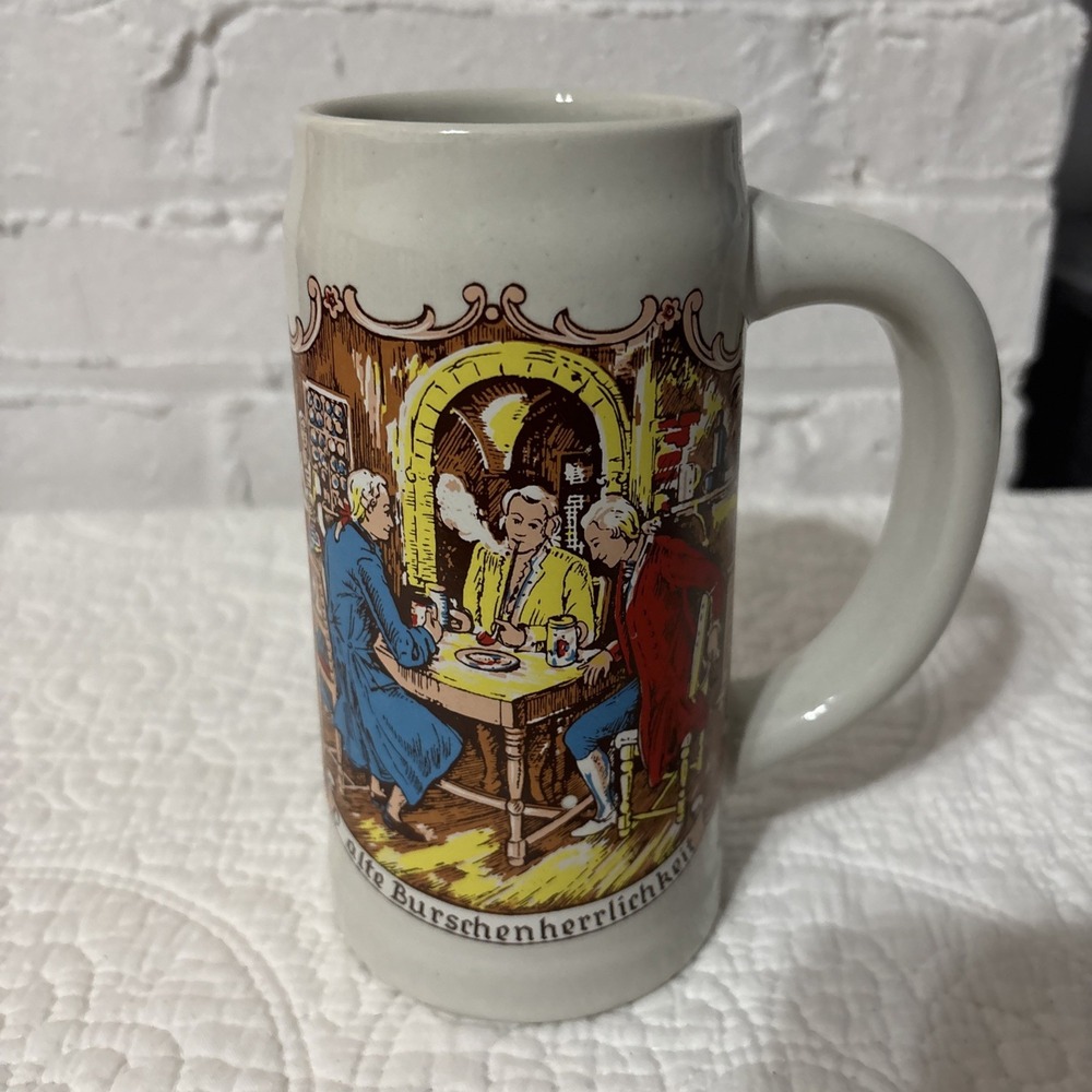 Vintage‎ German Beer Mug 6 1/2 Inches Tall With Handle Excellent Used Condition